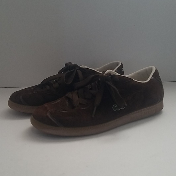 Lacoste Shoes - Lacoste Suede Sneakers Brown Size 7
